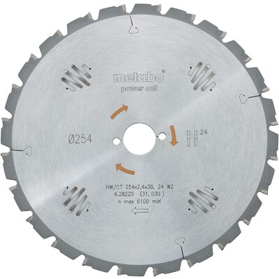 Metabo HW/CT 305X30 60 WZ 628228000 Keményfém körfűrészlap 305 x 30 x 1.8 mm Fogak száma (collonként): 60 1 db