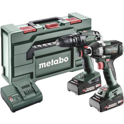 Metabo Combo-Set SB 18 + SSD 18 LT 200 BL -Akkus ütvefúró-csavarozó, Akkus ütvecsavarozó akkuval, Töltővel