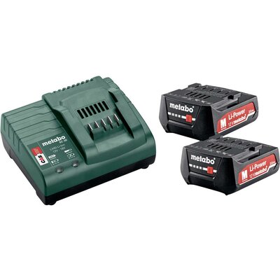 Metabo Basic-Set 12V 2 x 2.0 Ah 685300000 Szerszámakku és töltő 12 V 2 Ah Lítiumion