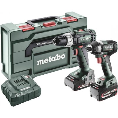 Metabo BSLBL+SSD200LTBL -Akkus ütvefúró-csavarozó, Akkus ütvecsavarozó akkuval, Töltővel