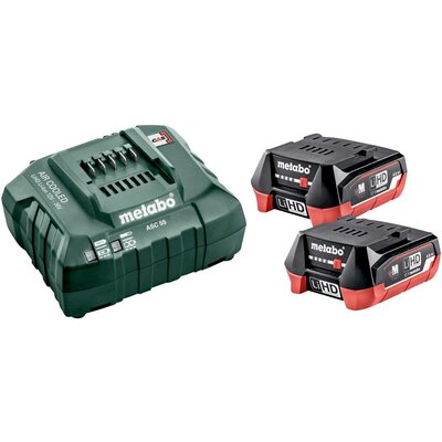 Metabo Basic-Set 12V 2 x LiHD 4.0 Ah 685301000 Szerszámakku és töltő 12 V 4 Ah LiHD