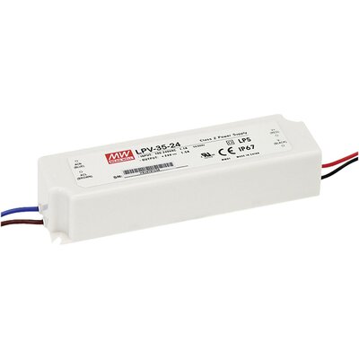 LED transzformátor Állandó feszültségű Mean Well LPV-35-5 25 W - 5 A 5 V/DC