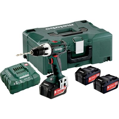 Metabo BS 18 LT SET 602102960 Akkus fúrócsavarozó 18 V 4.0 Ah Lítiumion 3. akkuval, Töltővel, Hordtáskával