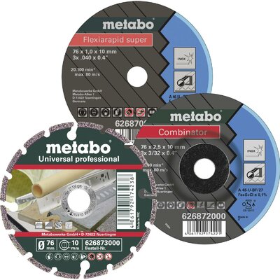 Metabo 626879000 Vágótárcsa, egyenes 76 mm 3 db