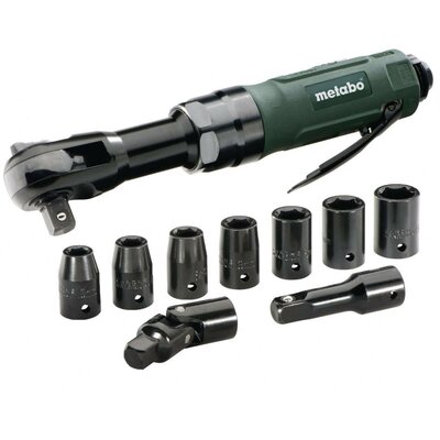 Metabo DRS 68 Set Sűrített levegős racsnis hajtókar 1/2 (12,5 mm), külső négylap, 1/4 (6,3 mm) 6.2 bar