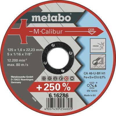 Metabo M-Calibur 616286000 Vágótárcsa, egyenes 125 mm 25 db Nemesacél