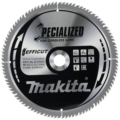 Makita B-67321 Körfűrészlap 305 x 30 x 2.15 mm Fogak száma (collonként): 100 1 db