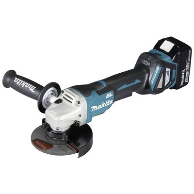 Makita DGA515RTJ Akkus sarokcsiszoló 125 mm 2. akkuval, Töltővel 18 V 5 Ah