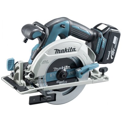 Makita Akkus kézi körfűrész Vágási mélység max. (90°) 57 mm 18 V 5 Ah