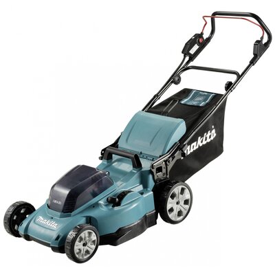 Makita DLM480Z Akku Fűnyíró Akku nélkül, töltő nélkül 2 x 18 V Vágási szélesség (max.) 48 cm Alkalmas 650 m²