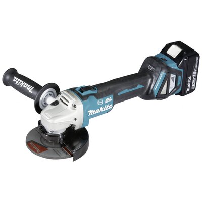 Makita DGA513RTJ Akkus sarokcsiszoló 125 mm Töltővel, 2. akkuval, Hordtáskával 18 V 5 Ah