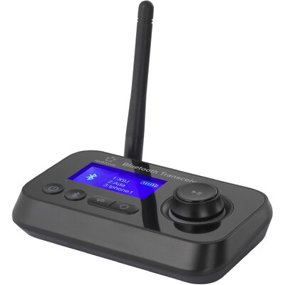 Bluetooth zene adó/vevő Bluetooth 5.0, beépített LED kijelző, 10 m, Renkforce RF-BTR-210