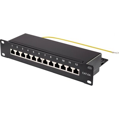 12 port Hálózati patchpanel Renkforce CAT 6A 1 ME