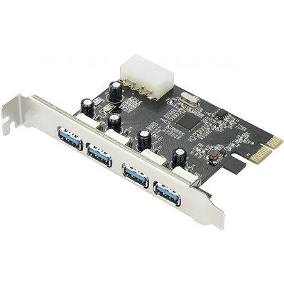 4 portos USB 3.0 kontroller kártya PCI, Renkforce