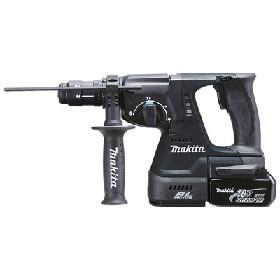 Makita DHR243RTJB SDS-Plus-Akkus kombi kalapács 18 V 5.0 Ah Lítiumion 2. akkuval, Töltővel, Hordtáskával