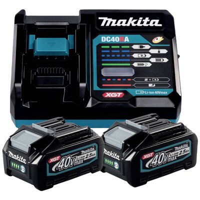 Makita 191L76-1 Szerszámakku és töltő 40 V 2.5 Ah Lítiumion