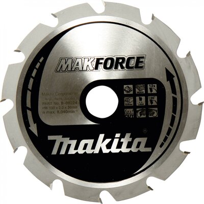 Makita MAKFORCE B-32340 Keményfém körfűrészlap 190 x 30 x 1.4 mm Fogak száma (collonként): 40 1 db