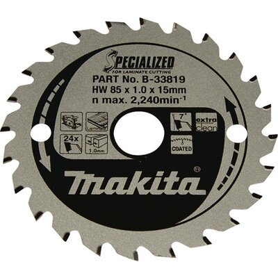 Makita SPECIALIZED B-33819 Körfűrészlap 85 x 15 x 1.0 mm Fogak száma (collonként): 24 1 db