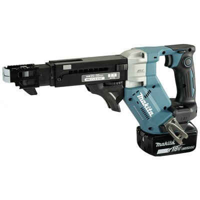 Makita DFR551RTJ Akkus dobozos csavarozó 18 V 5.0 Ah Lítiumion akkuval, 2. akkuval, Töltővel