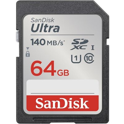 SANDISK memória kártya ULTRA SDXC 64GB 140MB/s