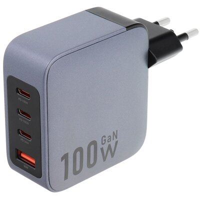 Forcell F-Energy GaN utazási töltő 3x USB C és USB A aljzattal - 100W PD és Quick Charge 4.0 funkcióval