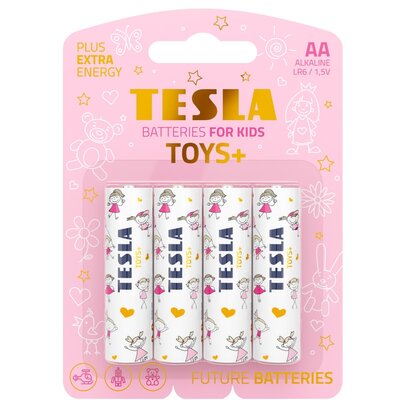 TESLA alkáli elem R6 (AA) TOYS+ GIRL [4x120] 4 db