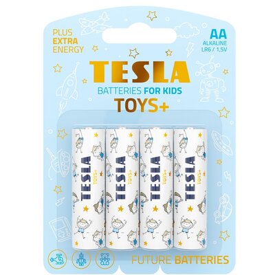 TESLA alkáli elem R6 (AA) TOYS+ BOY [4x120] 4 db