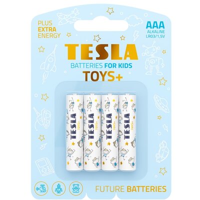 TESLA alkáli elem R3 (AAA) TOYS+ BOY [4x120] 4 db