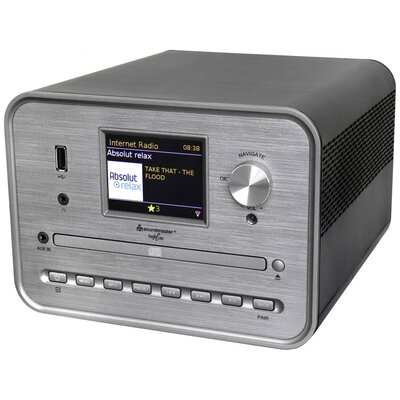 soundmaster ICD1050SW CD lejátszó Ezüst Internetrádió, DAB+, WLAN, USB, Hangfallal