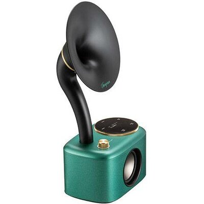 Sangean CP-100D Gramophone Asztali rádió DAB+, URH AUX, Bluetooth®, USB Érintőkijelző, Újratölthető Türkiz