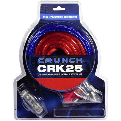 Crunch CRK25 Autó HiFi végfok csatlakozó készlet 25 mm²