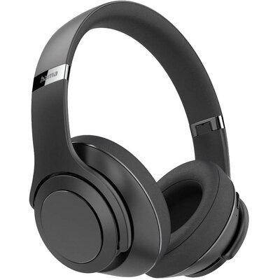 Hama HiFi Over Ear headset Bluetooth® Stereo Fekete Összehajtható, Headset, Hangerő szabályozás, Forgatható fülkagyló