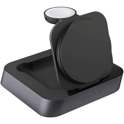 ZENS indukciós akkutöltő Aluminium Series Magnetic Wireless Nightstand Charger Pro 2 ZEDC28B/00 Fekete