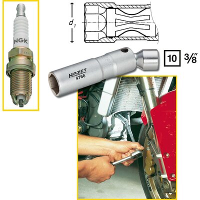 Hazet 4766 GYÚJTÓGYERTYA KULCS