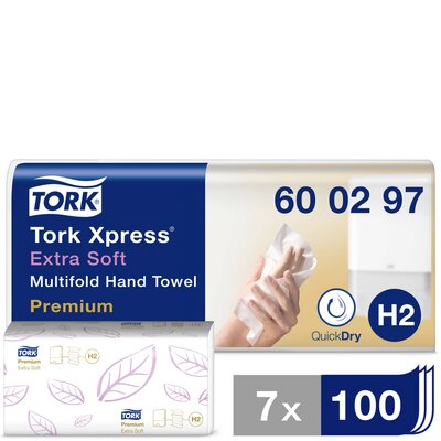 TORK 600297 Xpress Multifold Premium Papír kéztörlők (H x Sz) 34 cm x 21.2 cm Fehér 2100 db