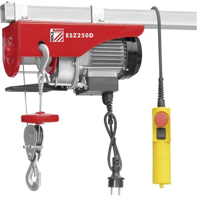 Holzmann Maschinen ESZ250D_230V Elektromos csörlő Teherbírás (vezetőgörgővel) 250 kg Teherbírás (vezetőgörgő nélkül) 125 kg