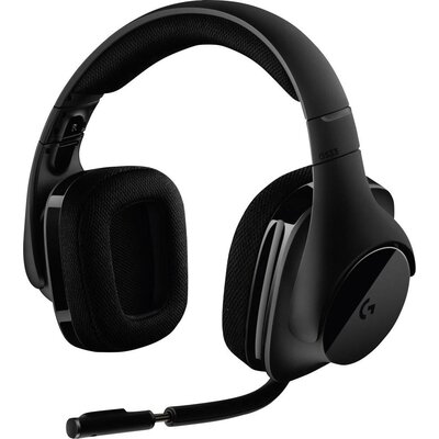 Logitech Gaming G533 Gamer Over Ear headset 7.1 Surround Fekete mikrofon zajelnyomás, Noise Cancelling Hangerő szabályozás, Mikrofon némítás