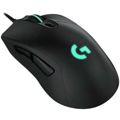 Logitech Gaming G403 Hero WLAN egér USB Optikai Fekete 6 Gombok 25000 dpi Világít, Súly tuning