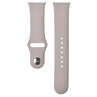 Apple Watch 1-6, SE (42 / 44 mm) / Watch 7-8 (45 mm) / Watch Ultra (49 mm), szilikon pótszíj, állítható, Devia Delux Sport, szürke