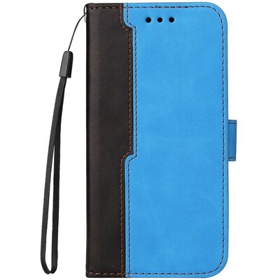 Huawei Nova 11, Oldalra nyíló tok, stand, kártyatartóval, kézpánttal, Wooze Colour Wallet, kék