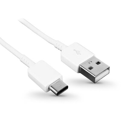 USB töltő- és adatkábel, USB Type-C, 150 cm, Samsung, fehér, gyári