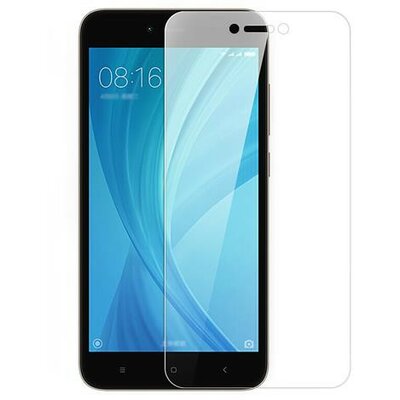 Xiaomi Redmi Note 5A, Kijelzővédő fólia, ütésálló fólia (az íves részre NEM hajlik rá!), Tempered Glass (edzett üveg), Clear