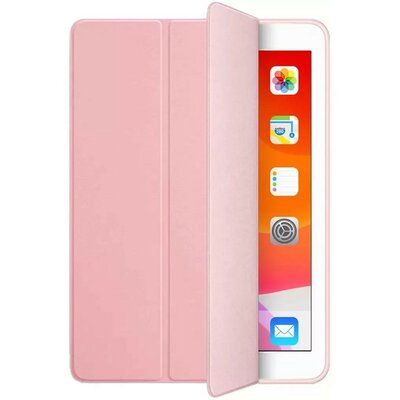 Apple iPad 10.9 (2022), mappa tok, kemény hátlapos, szilikon védőéllel, Smart Case, Xprotector Smart Book Flip, rózsaszín