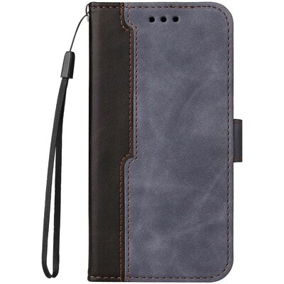 Samsung Galaxy S24 Plus SM-S926, Oldalra nyíló tok, stand, kártyatartóval, kézpánttal, Wooze Colour Wallet, szürke