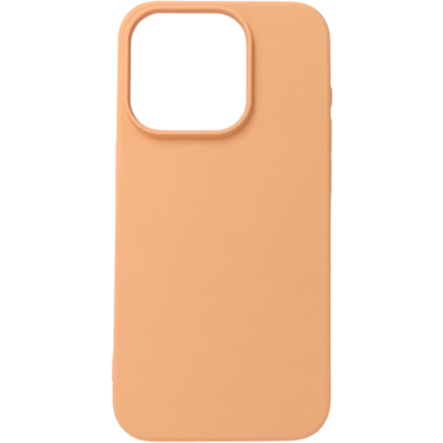 Premium szilikon tok, iPhone 15 Pro, Narancs