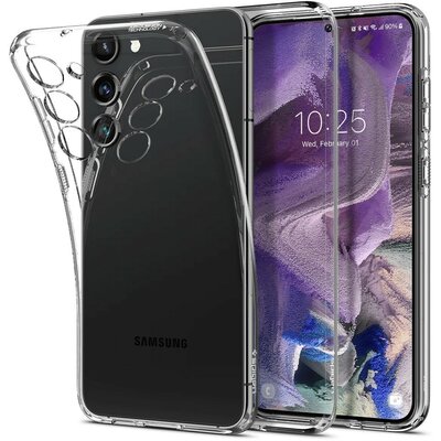 Samsung Galaxy S23 SM-S911, Szilikon tok, Spigen Liquid Crystal, átlátszó