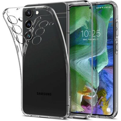 Samsung Galaxy S23 Plus SM-S916, Szilikon tok, Spigen Liquid Crystal, átlátszó