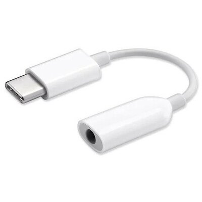 Adapter, USB Type-C - 3.5 mm jack átalakító, Xiaomi, gyári, fehér