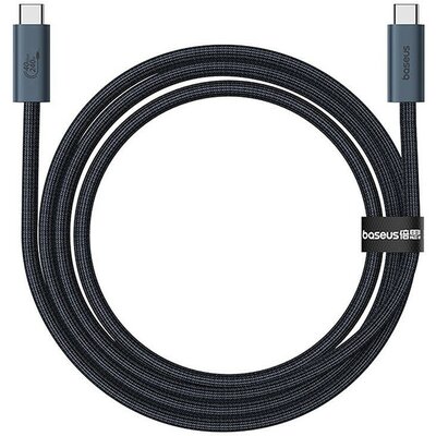 USB Type-C töltő- és adatkábel, USB Type-C, 100 cm, 240W, gyorstöltés, PD, QC, Baseus Flash Series 2, P10311803111-00, fekete