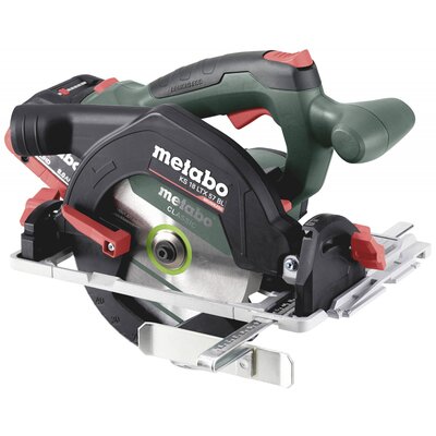 Metabo KS 18 LTX 57 BL Akkus kézi körfűrész Vágási mélység max. (90°) 57 mm 2. akkuval, Töltővel, Hordtáskával 18 V 8.0 Ah